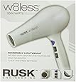 Rusk W8less Professional Lightweight Ceramic Tourmaline Hair Dryer, 2000 Watt