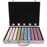 1000 Pharaoh's Club & Casino PaulsonT Chips w/Aluminum Case