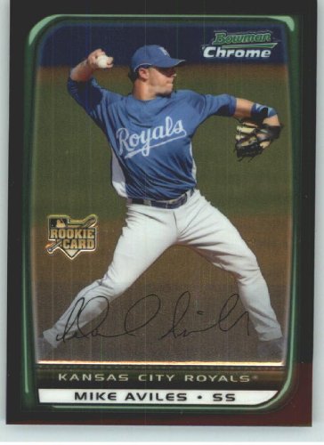 2008 Bowman Chrome Draft #BDP3 Mike Aviles - Kansas City Royals (RC - Rookie Card) (Baseball Cards)