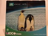Planet Earth 100 Piece Puzzle - Emperor Penguins with Chicks