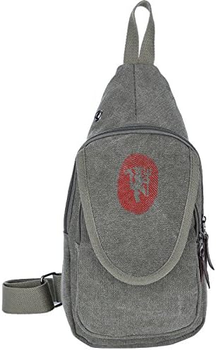 Alikade Manchester United Cool Outdoor Sports Casual Canvas Unbalance Backpack Crossbody Sling Bag Shoulder Bag Chest Bag
