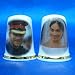 Birchcroft Porcelain China Collectable Thimble - Prince Harry & Meghan Markle Wedding Pair - Free Gift Box
