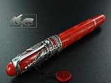 Aurora Firenze Sterling Silver Bold Point Fountain Pen - AU-800AFB