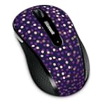 Microsoft Wireless Mobile Mouse 4000 - Eggplant Dot