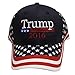 City Hunter Us01 Trump with American Flag Baseball Cap Navy