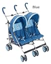 Meribel Twin Stroller by Littel Shield - Blue