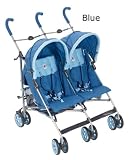 Meribel Twin Stroller by Littel Shield - Blue