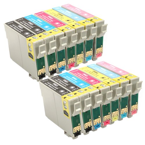 Buy Best Price Ink-Tank 14pk Remanufactured Ink for Epson Artisan 700, 800 Printers On Sale