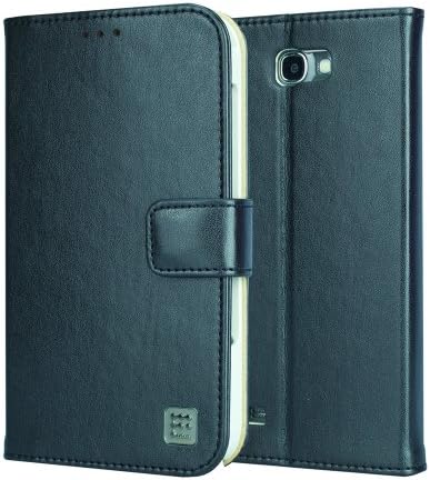 Feelook Samsung Galaxy Note 2 / N7100 Leather Wallet Case Classic Diary - Premium Genuine Leather Diary - Retail Packaging - Natural Black