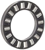 INA K81214TN Thrust Needle Bearing, Axial Cage and Cylindrical Roller, Single Row, Polyamide Nylon Cage, Open End, Metric, 70mm ID, 105mm OD, 11mm Width, 124lbf Static Load Capacity, 42lbf Dynamic Load Capacity