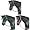 Nylon Halter with Lead Rope, Three Colors Nylon Halter with Lead Rope, Three Colors
