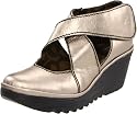 Fly London Women's Yogo Wedge Sandal Leather Patent