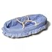 Burlington Baby Moses Basket with Gingham Liner, Blue/White