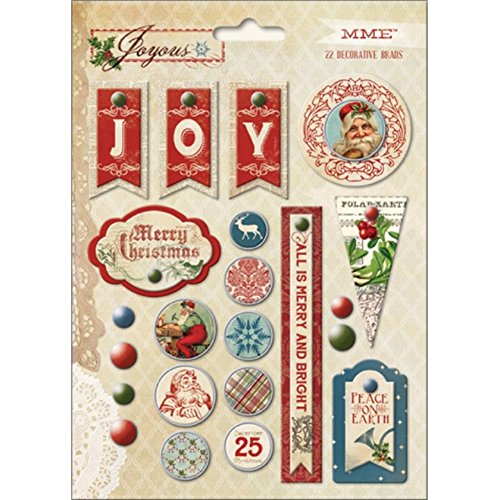 Joyous Decorative Brads 22/Pkg-
