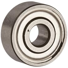 Dynaroll Precision Miniature Ball Bearing, ABEC-3, Double Shielded, Stainless Steel