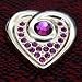 Golf Ball Marker-Golden Heart-Swarovski crystals