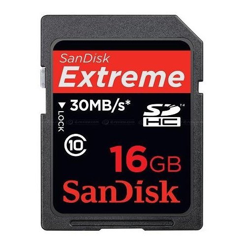 SanDisk 16gb Extreme 30MB s Edition SDHC High Performance Card
