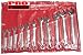 11 Pc End Open and Boxed Combination Standard Wrench Set - SAE