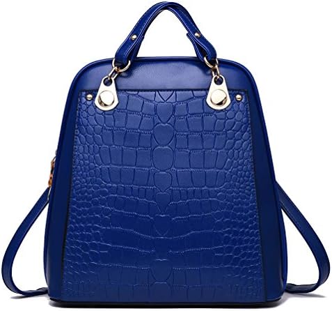 Young Womens PU Leaher Bag Fashion Hiking Backpack