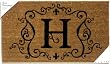 Monogram Coir Doormat Insert - H
