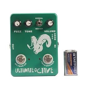JOYO JF-12 Fuzz Ultimate Octave Effect Pedal Green