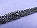 20 CleverDelights Vintage Style Necklaces - Dark Black Color - 24 Inch - Rolo Chain Necklace - Lobster Clasp and Jump Rings Attached - Jewelry Findings - 3 x 4mm Oval Links - Antiqued Necklaces - 24