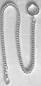 #147-1 Sterling Silver Quality Watch Chain w/Large Spring Ring - New Stock - Made in USA