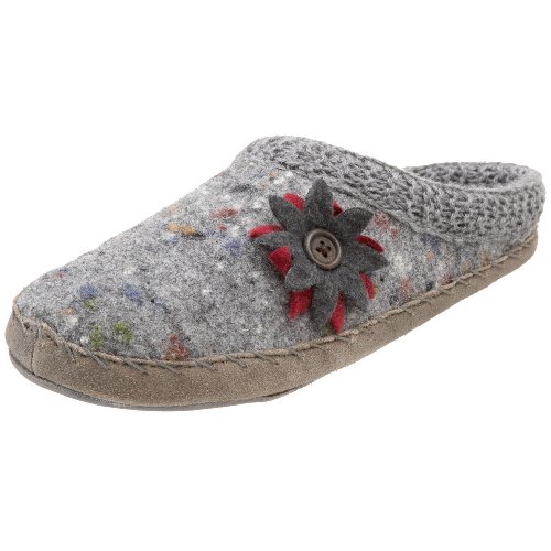 Daniel Green Women's Kenzie Detailed Wool Clog - Gray - 6 M Image Daniel Green Women's Kenzie Detailed Wool Clog - Gray - 6 M