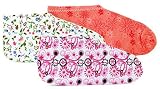 Spa Sister Cotton Print Overnight Moisture Socks