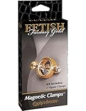Fetish Fantasy Gold Magnetic Nipple Clamps