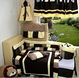 NEW Yellow Suede Infant Baby Crib Nursery Bedding 9pc Set ON SALE NOW