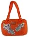 ED HARDY Christian Audigier Handbag Purse Jill Satchel Quilted Tattoo Koi Orange