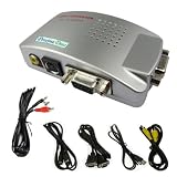 Proxima Direct® PC VGA to TV Composite Video RGB Converter / TV AV RCA S-Video Adapter Converter Box -- ** Comes with free 3.5mm Jack to 2x RCA Phono stereo audio cable **30 Days Full Refund Policy if not satisfied**