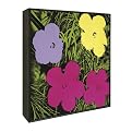 Flowers, 1970 Pop Art - Purple/ Yellow/ Pink (24x24")