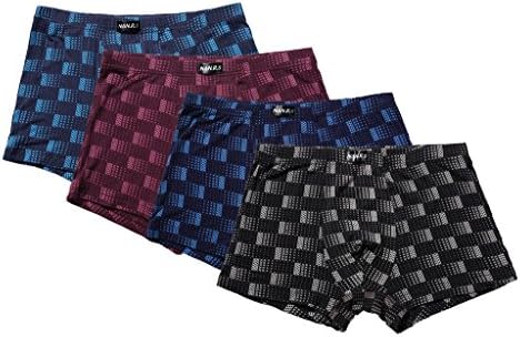 Benmashun Men's And Boy's 4 Pack Tartan Brief Underwear (XXXL,Multicolor)