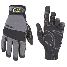 Custom Leathercraft 125M Handyman Flex Grip Work Gloves, Medium