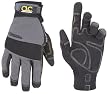 Custom Leathercraft 125L Handyman Flex Grip Work Gloves, Large