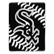 Chicago White Sox Baseball Stitching Raschel 60x80 Blanket Throw - MLB Baseball
