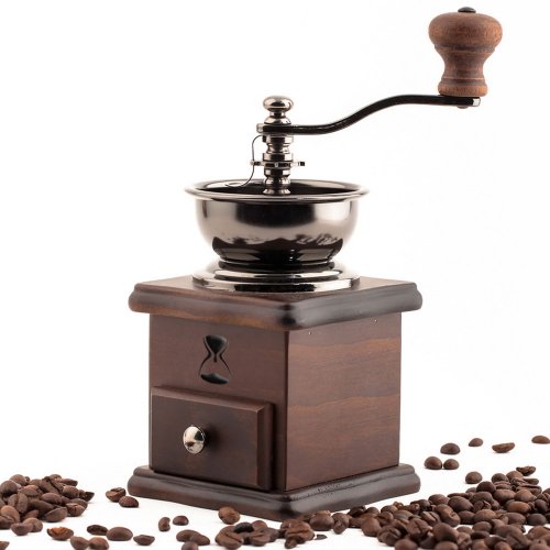 Hand-cranked grinder, coffee grinder