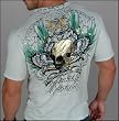 Monarchy Summer - Men's Hammered Short Sleeve Tee in Ice Blue