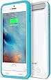 iPhone 6S Battery Case - iPhone 6 Battery Case, Trianium Atomic S iPhone 6 6S Portable Charger Charging Case [White/Blue][Lifetime Warranty]-3100mAh Battery Pack Juice Bank [MFI Apple Certified]
