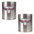Atlanta Hawks 2pc Stainless Steel Can Holder Set - Primary Logo NBA Basketball