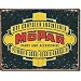 Mopar Logo 1937-1947 Chrysler Parts Distressed Retro Vintage Tin Sign - 32x41 cm