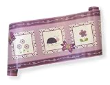 Lambs and Ivy Luv Bugs Wallpaper Border, Plum 7
