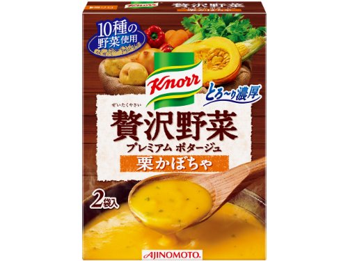 味の素 クノール 贅沢野菜プレミアムポタージュ 栗かぼちゃ 2袋入 54.4g×10個