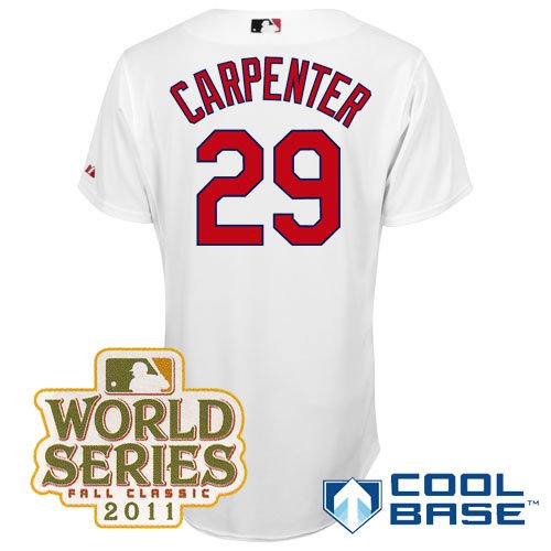 St. Louis Cardinals Authentic Chris Carpenter Home Cool Base Jersey w/2011 World Series Patch