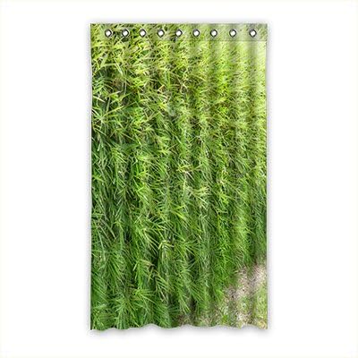 Smiling You TEXT CUSTOMIZED Bamboo Pattern Living room Window Curtain 50"x84" (one piece)