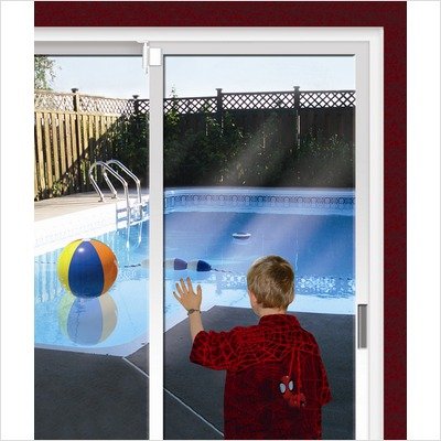door lock handle -Cardinal Gates Patio Door Guardian, White