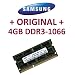 Samsung 4 GB, 204 pin, DDR3-1066, PC3-8500, SO-DIMM