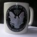 4 x 1996 SILVER EAGLE DOLLAR WHITE MUG - LIMITED EDITION